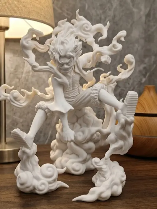 Custom action figure display model with detailed pose and accessories