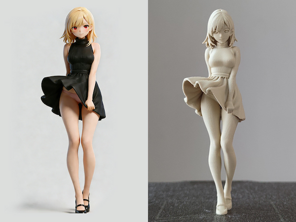 Custom anime style figurine designed for collectors and display