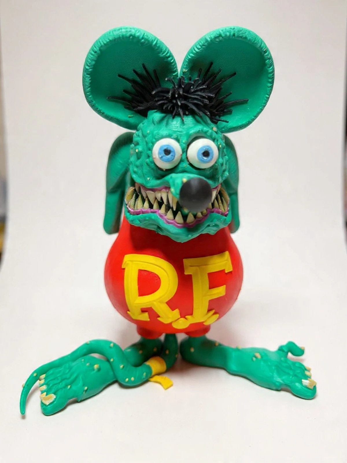 Custom Rat Fink style collector figurine created with 3D printing
